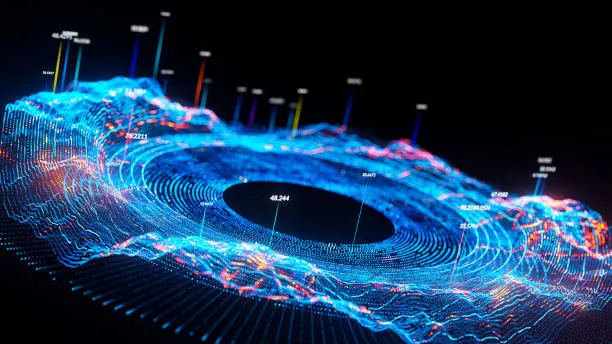 Абстрактная визуализация AI